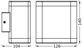 Aplică LED de exterior Ledvance ENDURA STYLE DALLAS LED/9W/230V IP44