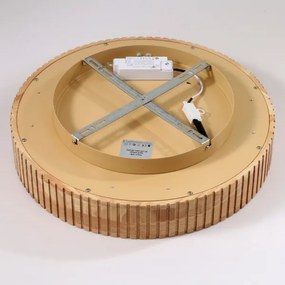 Brilagi - Plafonieră LED FALCON WOOD MODERN, 30W, 230V, Ø45 cm, corp din lemn
