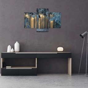 Tablou cu pădure înzăpezită (90x60 cm)