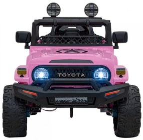 Masinuta Electrica cu acumulator pentru copii NOVOKIDS™ Toyota FJ Cruiser SUV 4X4, Roti din Cauciuc EVA, Max 30 kg , Usi cu deschidere , 3 Viteze,