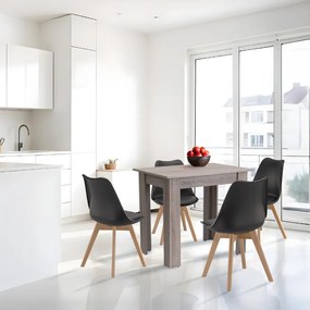 Set de masă Amina 4+1 stejar negru-York