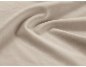 Taburet bej cu tapițerie din catifea Kyoto – Cosmopolitan Design