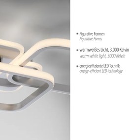 Plafonieră LED/36W/230V crom mat Leuchten Direkt 14117-55
