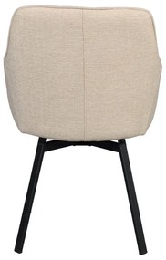 Set de scaune de sufragerie bej 2 buc. tapițat Alison – Rowico