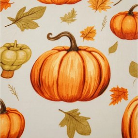 Cearsaf din microfibra AUTUMN PUMPKINS colorat 90x200 cm