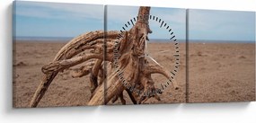 Tablou - Inundație de mare (cu ceas) (90x30 cm)