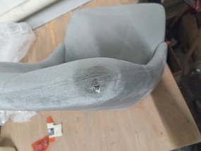 OFERTA Scaun de dining catifelat gri deschis IMOLA Calitate II.