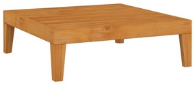 Set mobilier de gradina cu perne, 2 piese, lemn masiv de acacia 1, Crem, colt + masa