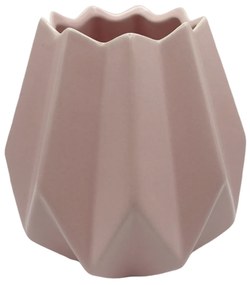 Vaza ceramica EDITH, Roz, 14cm