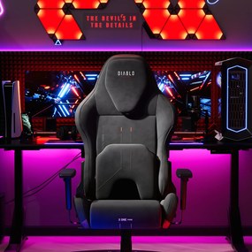 Scaun gaming negru Diablo X.One Prime, Normal Size, Burned Black