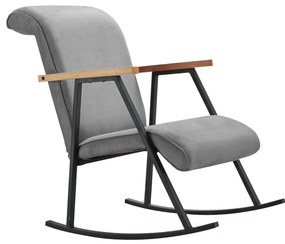 Fotoliu balansoar LUNI, gri