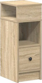 vidaXL Noptiera cu sertar Stejar Sonoma 25x31x66 cm