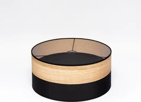 Pendul ALBA pe cablu, 1xE27/15W/230V, diametru 45 cm, negru/maro