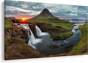 Tablou - Kirkjufell la apus (90x60 cm)