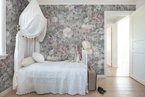 Fototapet, Summer Field, Dusty Pink, Rebel Walls