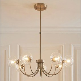 Endon 119224 - Lustră suspendată pe cablu HAGUE 7xG9/5W/230V alamă