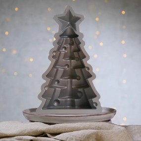 Formă de copt „Brad de Crăciun” Dr. Oetker 1392, 1 l, fabricată în Germania, până la 230 °C, 3D, șampanie
