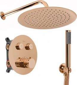 Set de dus incastrat Rea Lungo Diamond Copper + BOX