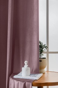 Draperie din catifea Culoare violet deschis, VELVET 140x250 cm Agatat: Inele metalice