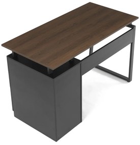 Masă de birou 3218 OAK, negru și stejar