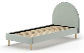 Pat copii LUNAR 90 X 200 CM BOUCLÉ VERDE