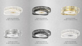 Lustra aplicata moderna diametru 100cm, design LUX GLORY 04-CH