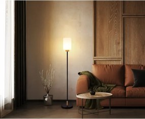 Globo 15977S - Lampadar ROWENA 1xE27/60W/230V negru/alb