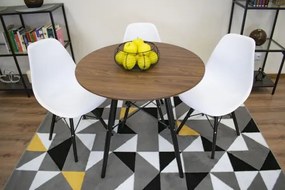 Masă rotundă ANELLO Dark Ash 80cm