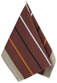 Prosop de bucătărie Bellatex Stripe maro, 50 x 70 cm