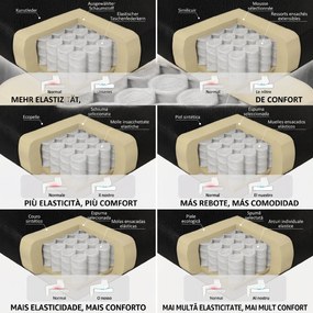 HOMCOM Scaun de birou rabatabil cu suport pentru picioare și capacitate de 120 kg, negru | Aosom Romania