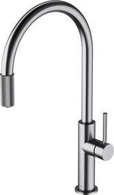 Baterie bucatarie nichel Omnires Switch cu 3 cai, pentru apa filtrata