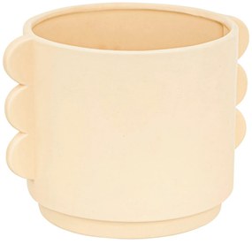 Husa pentru ghiveci ceramica WAVY BLISS, 18 cm, bej