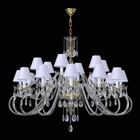 Candelabru cu 18 brate LUX design modern, Cristal Bohemia Exclusive Miracle