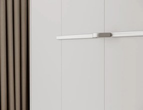 Pat rabatabil Devesto Horizontal Wall 160 alb, 200x160 cm – Alb