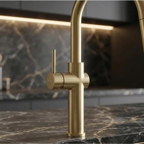 Baterie bucatarie Rea Fresh auriu periat