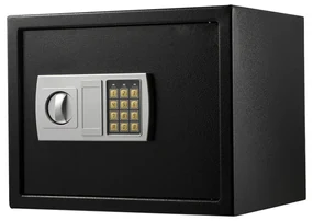 Seif digital, dimensiune mare, negru