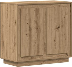 vidaXL Bufet Stejar Artizanal 80 x 40 x 75 cm Lemn compozit