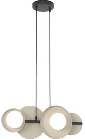 Lustru suspendat cu cablu, model 4xG9/8W/230V, bej
