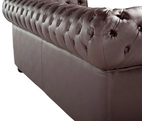 Canapea 3 locuri din piele Chichester (maro) . 1008701