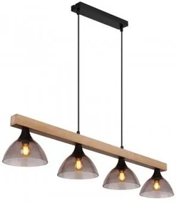 Suspensie vintage 4 becuri E14 Lindi 15544-4H Globo