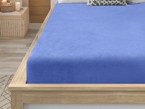 Cearsaf Cocolino microplus cu elastic SOFT 180x200 cm albastru