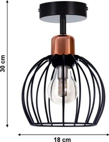 Lustră aplicată CELTA 1xE27/40W/230V