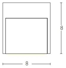 Aplică LED de exterior Zambelis E111 LED/3W/230V 3000K IP54