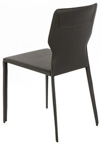 STONES Scaun din piele ecologică 56cm X 44cm H. 86.5cm | Aosom Romania