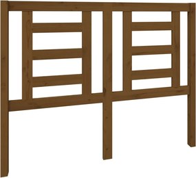 vidaXL Tăblie de pat, maro miere, 126x4x100 cm, lemn masiv de pin