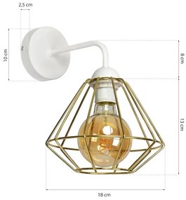 Aplică perete LUPO 1xE27/60W/230V