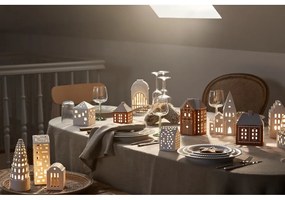 Sfeșnic pentru lumânări pastilă din ceramică Gingerbread Lighthouse – Kähler Design