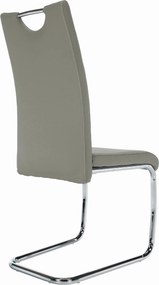 Scaun de bucătărie, gri deschis/cusătura deschisă, ABIRA NEW