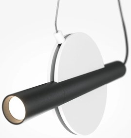 Pendul LED design modern Enigma alb