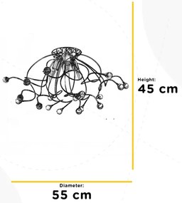 Lustră aplicată ONLI TRILLY 3xE14/6W/230V